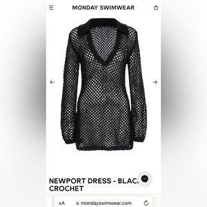 Monday Swimwear Newport Crochet Dress, Medium